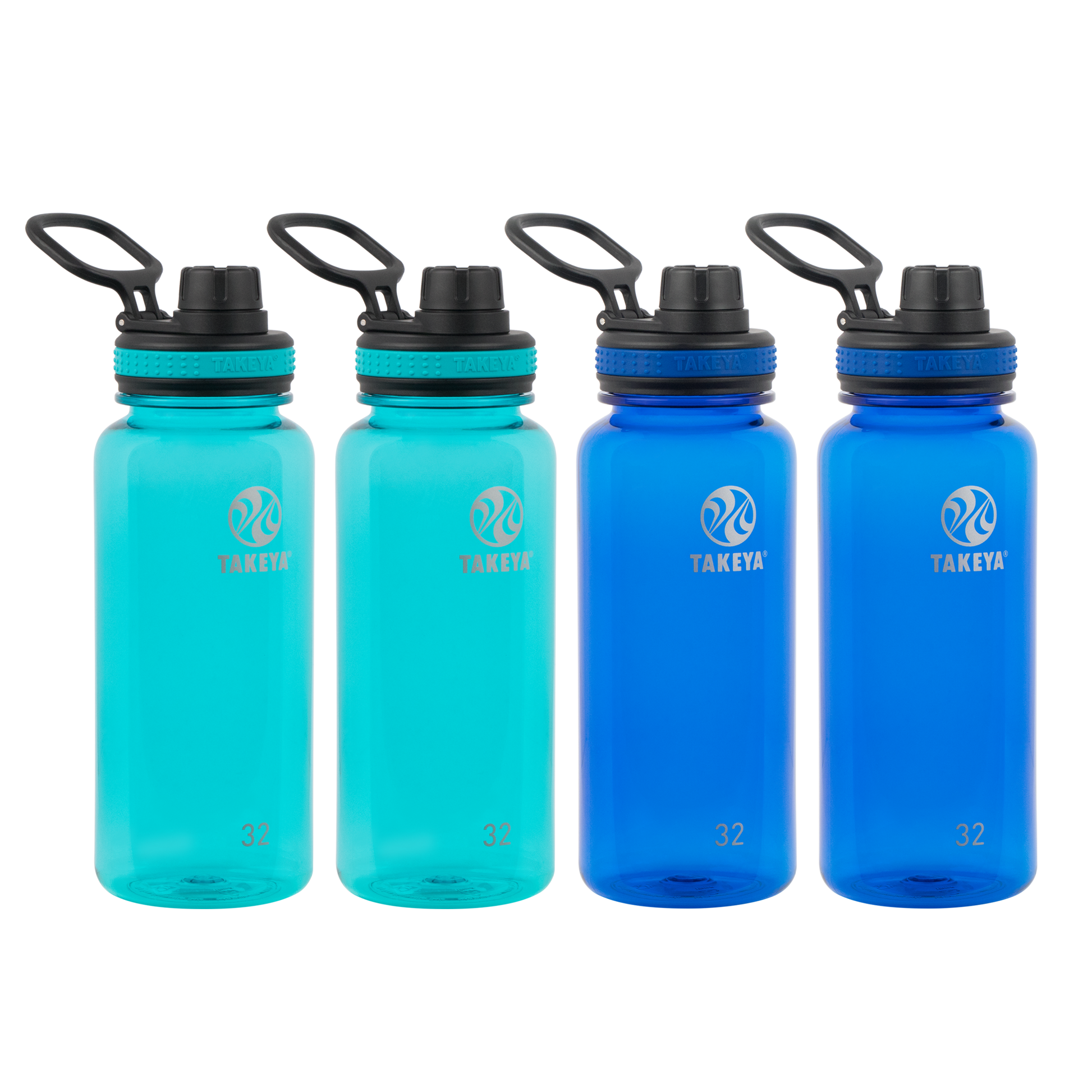 tritan-water-bottle-with-spout-lid-4-pack-d8 50276-Tritan-Spout-32-4pk-Ocean-Royal-angle.png