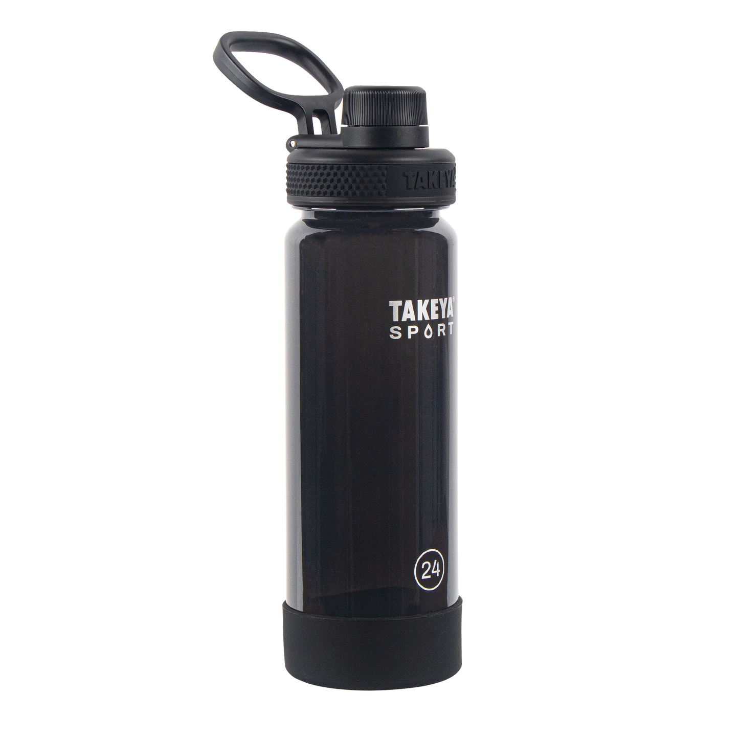 tritan-sport-water-bottle-with-spout-lid-j8 51664-TKS-Tritan-Spout-24-GrandSlamBlack-frontangle.png